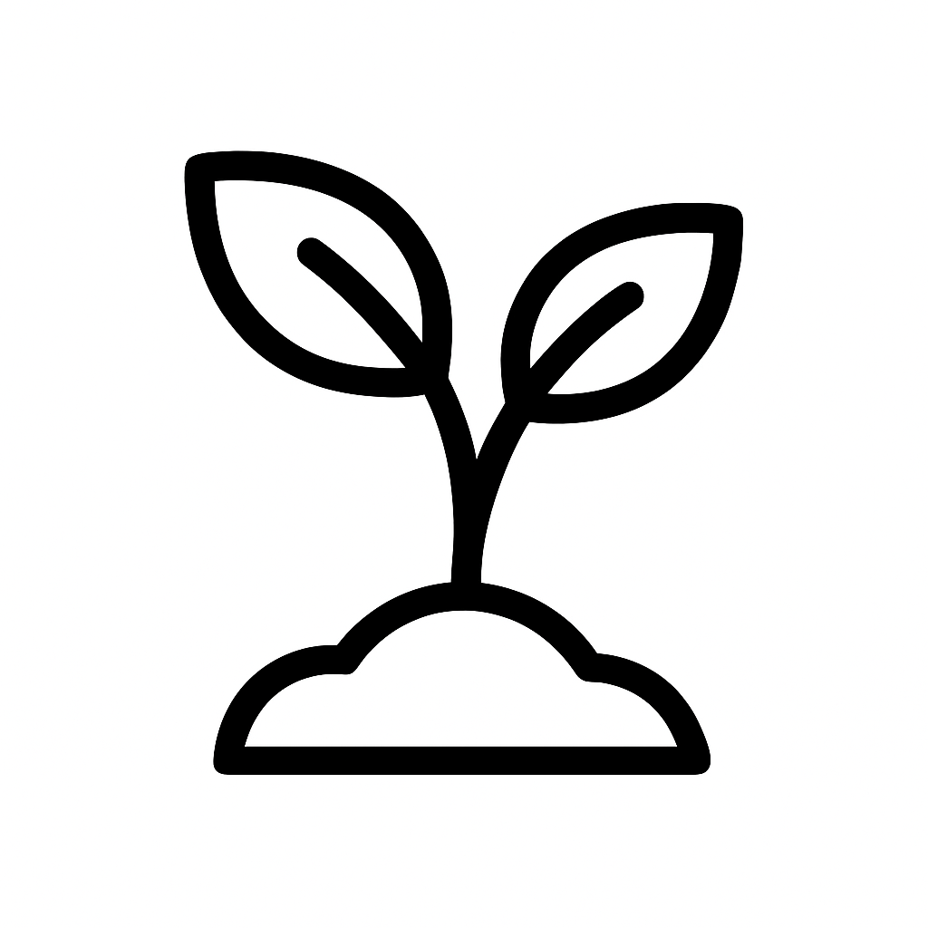 Junge Pflanze als Symbol für Nachhaltigkeit