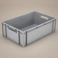 Hohe graue Eurobox 60 × 40 × 20 cm für die Campingbox
